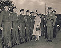 HRH Princess Mary inspection at Vimy Barracks 1955.jpg