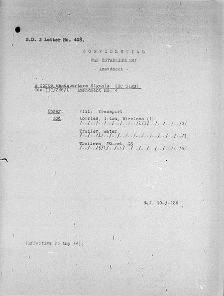 Corps Headquarters Signals WE III 286 1 - Amendment 4 - page 1.jpg