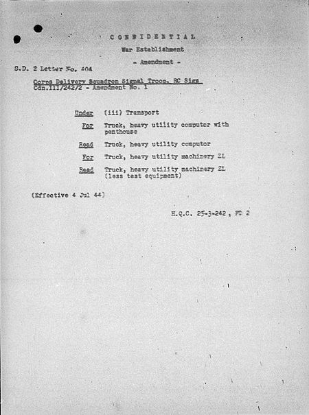 Corps Delivery Squadron Signal Troop WE III 242 2 - Amendment 1 - page 1.jpg