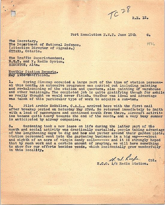 Fort Resolution Unofficial Monthly Report - May 1936.jpg