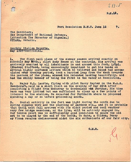 Fort Resolution Unofficial Monthly Report - May 1937.jpg
