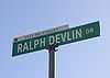 Ralph Devlin Drive road sign Halifax NS.jpg