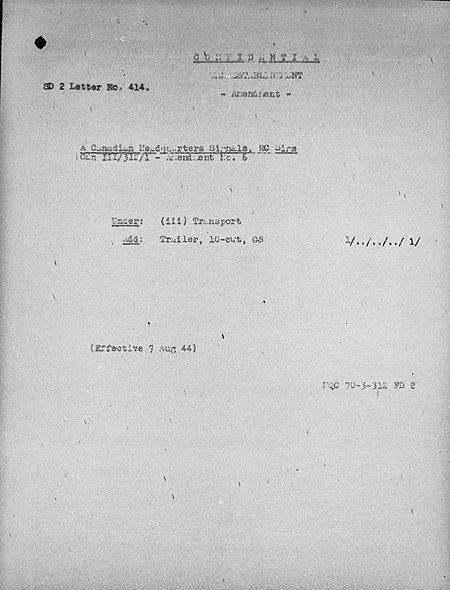 Headquarters Signals WE III 312 1 - Amendment 6 - page 1.jpg