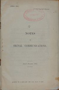 Notes on Signal Communications (CDS.311) December 1915 - Title page.jpg